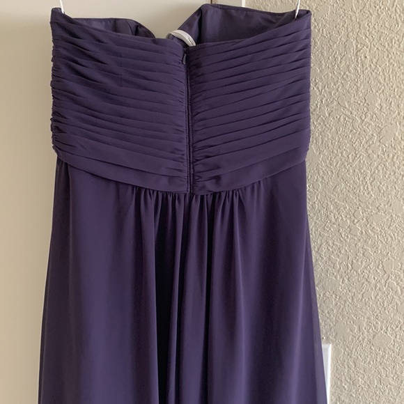 NWT David’s Bridal bridesmaid dress Hight-Low size 6 Lapis color - Picture 5 of 9